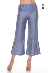 Split Hem Pant w/ Rivets - CARINE