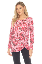 Jolene Top L/S - Rose Swirls - CARINE