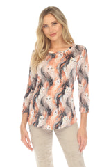 Round-Neck Top - Feeling Feline - CARINE