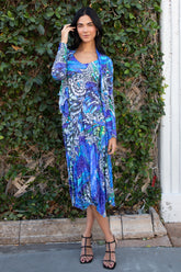 Sapphire Flutter Dress Set - CARINE