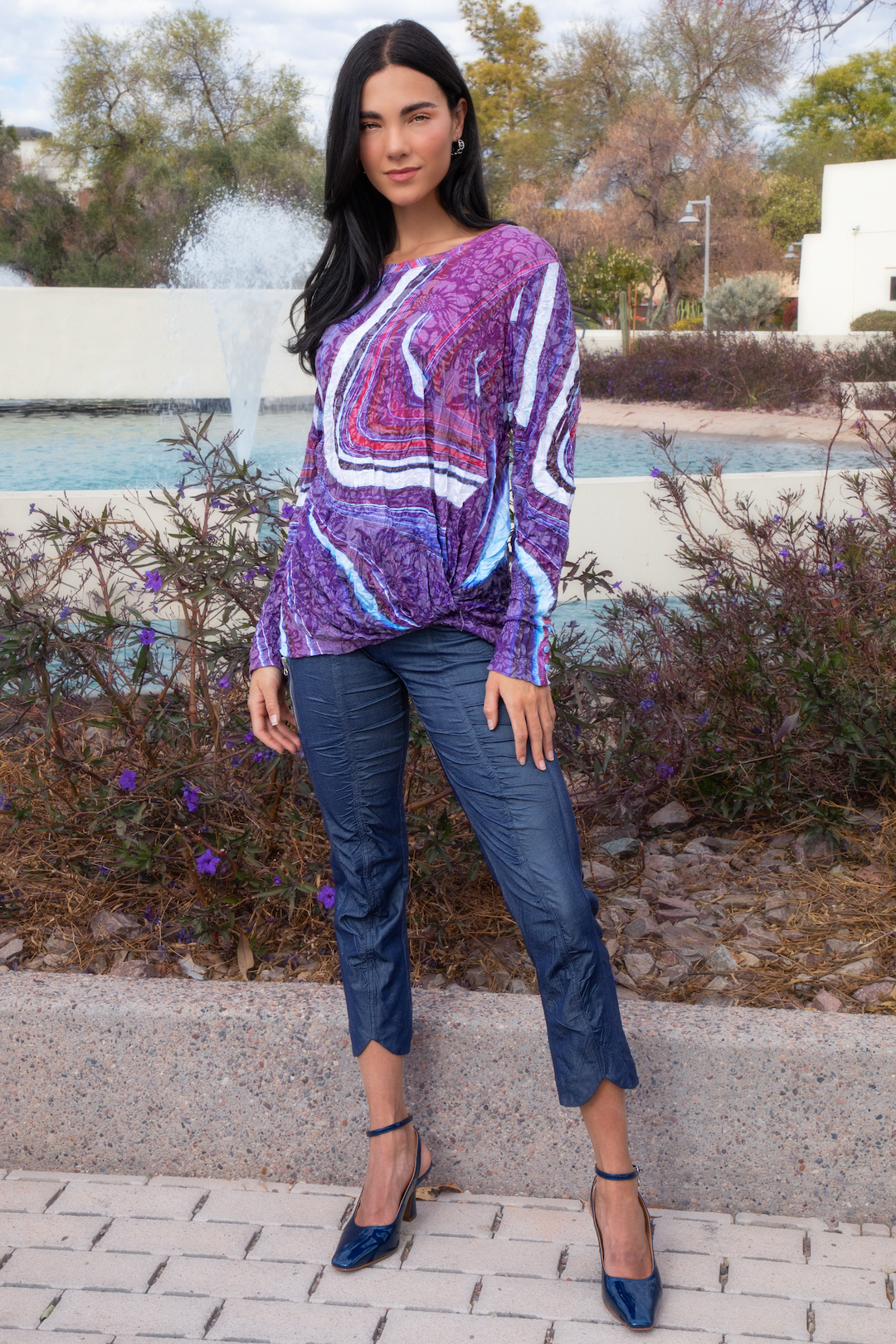 Layla Top - Velvet Drift - CARINE