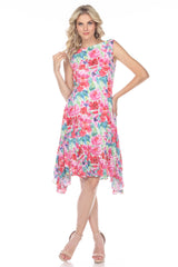 Victoria Dress - Flower Painting - CARINE