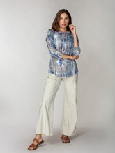Round-Neck Top - Weathered Blue