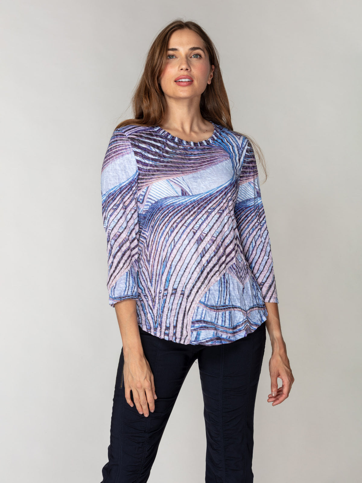 Round-Neck Top - Aerial Shift