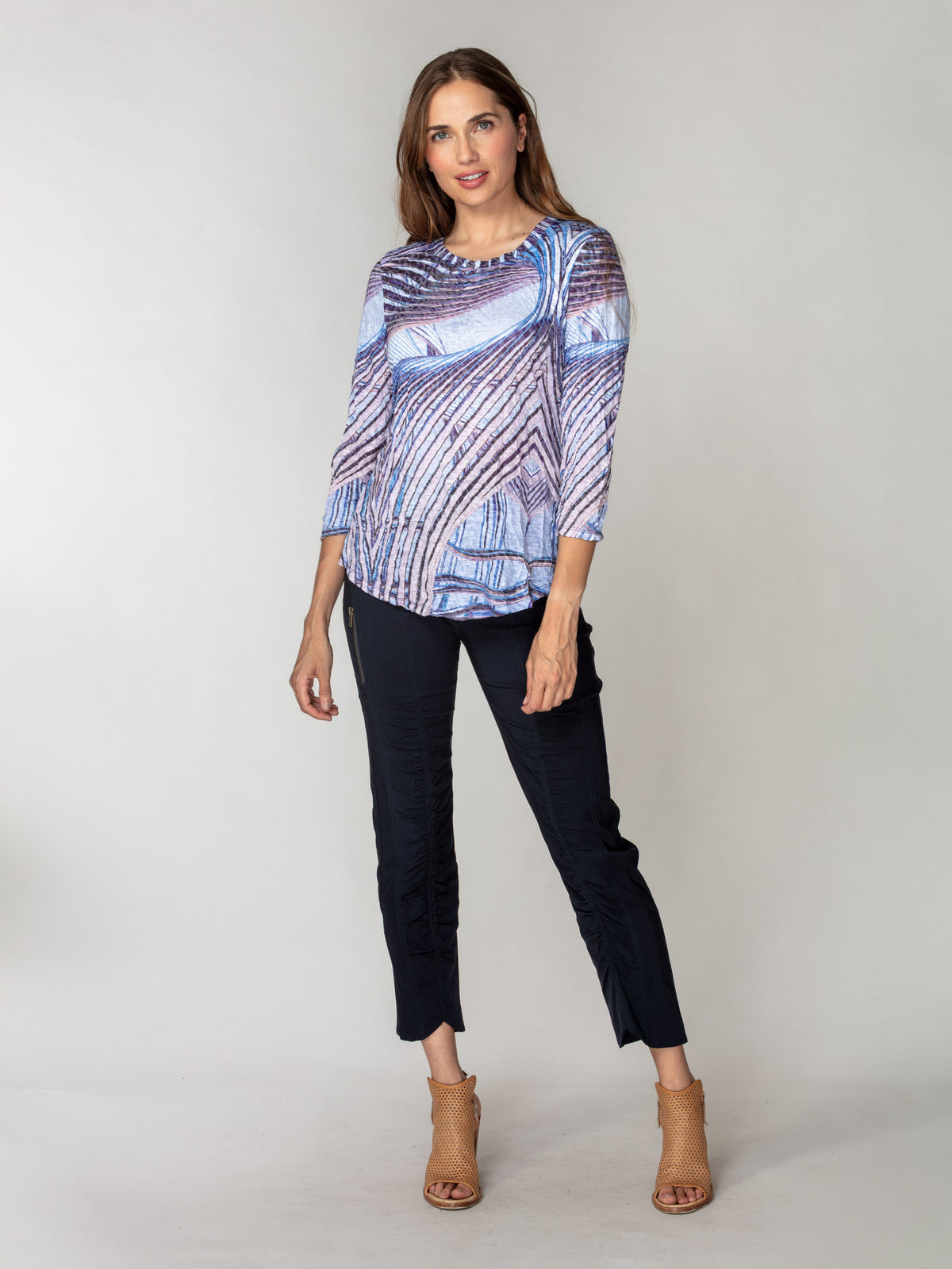 Round-Neck Top - Aerial Shift