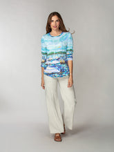 Round-Neck Top - Harbor Morning