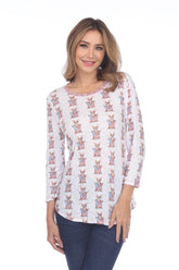 Round-Neck Top - Americorgi - CARINE