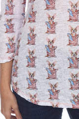 Round-Neck Top - Americorgi - CARINE