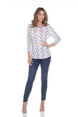 Round-Neck Top - French Dachshund - CARINE