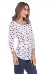 Round-Neck Top - French Dachshund - CARINE