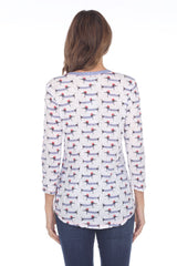 Round-Neck Top - French Dachshund - CARINE