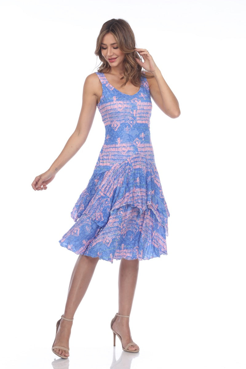 Paige Dress - Periwinkle Mix - CARINE