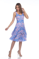 Paige Dress - Periwinkle Mix - CARINE