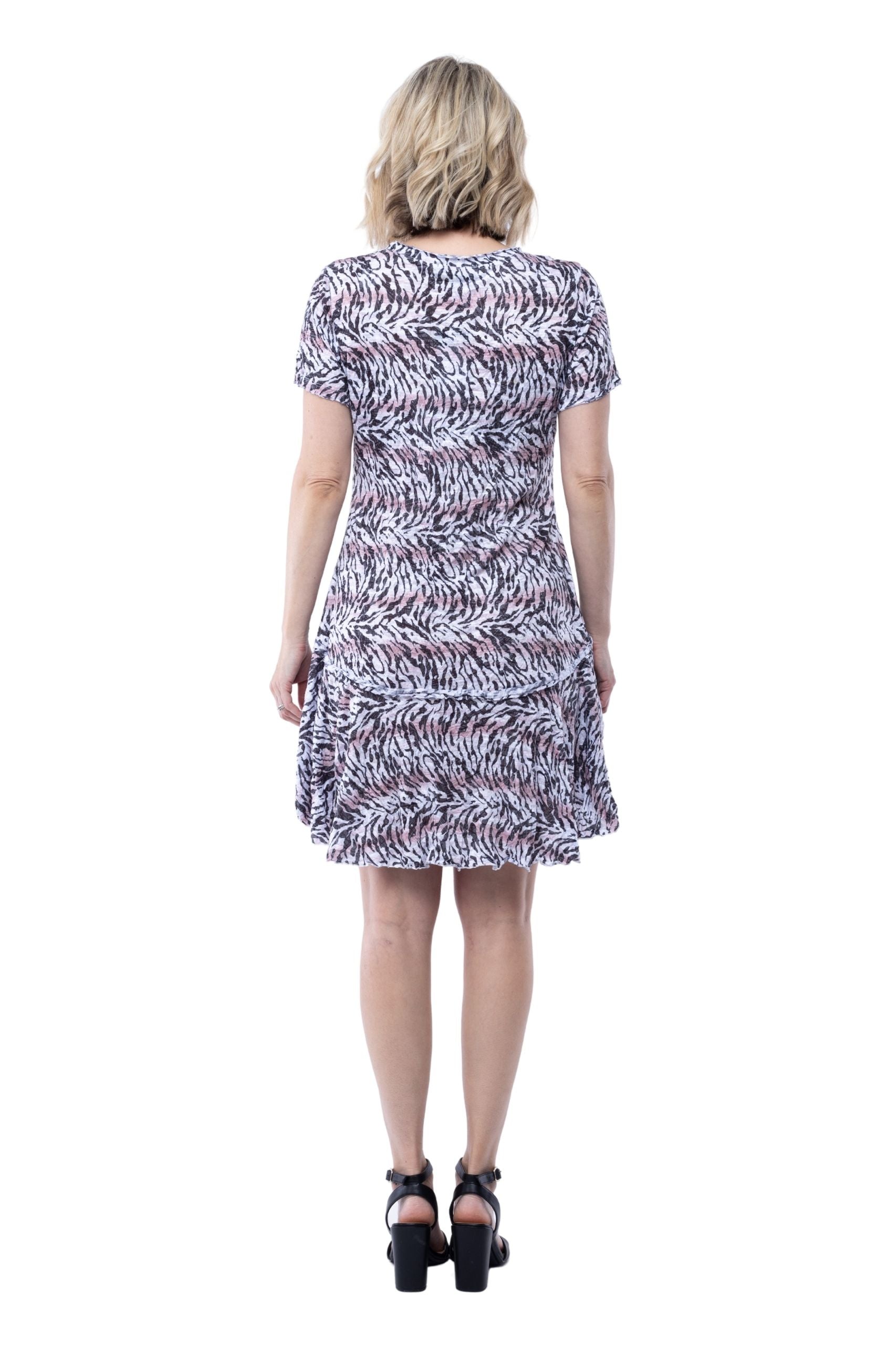 Riley Dress - Blush Animal - CARINE