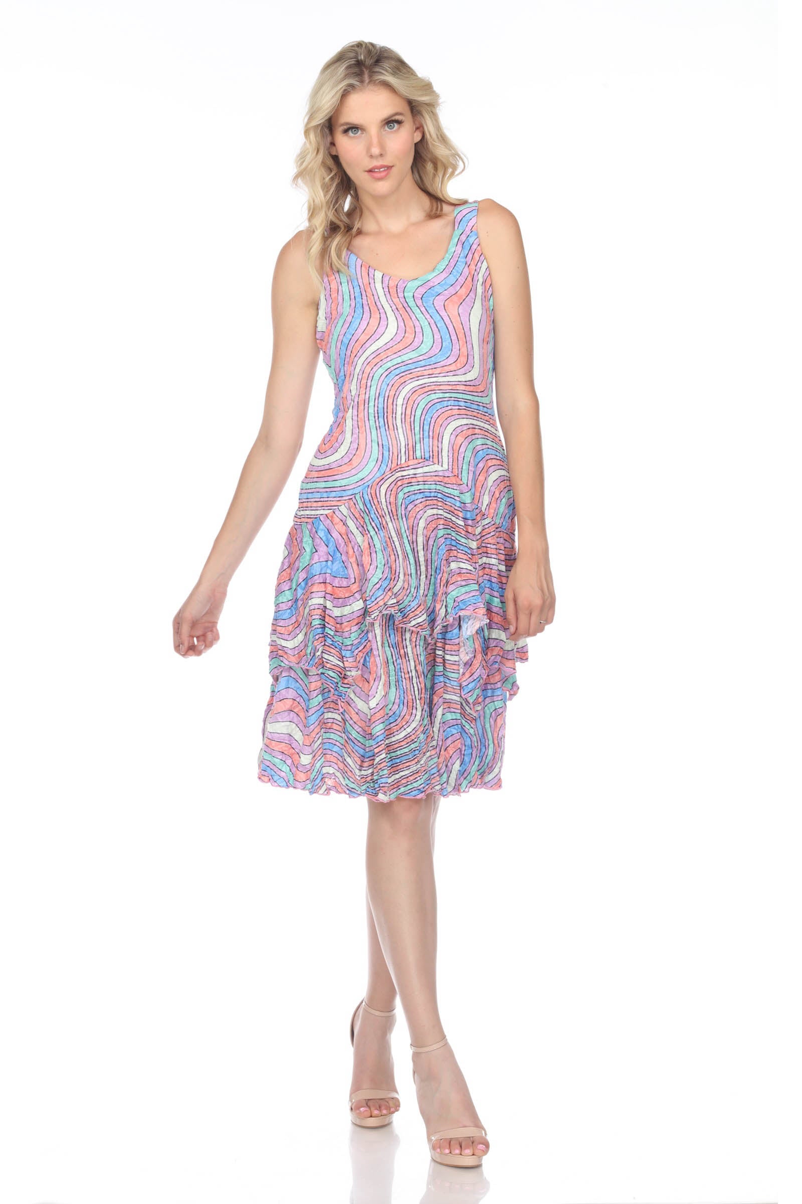 Paige Dress - Color Waves - CARINE