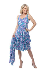 Paige Dress - Turquoise Leopard - CARINE