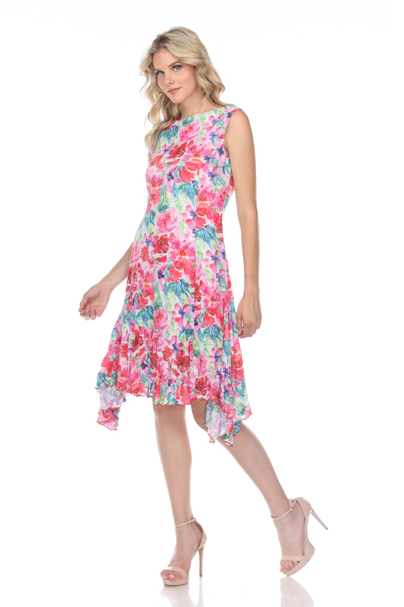 Victoria Dress - Flower Painting - CARINE