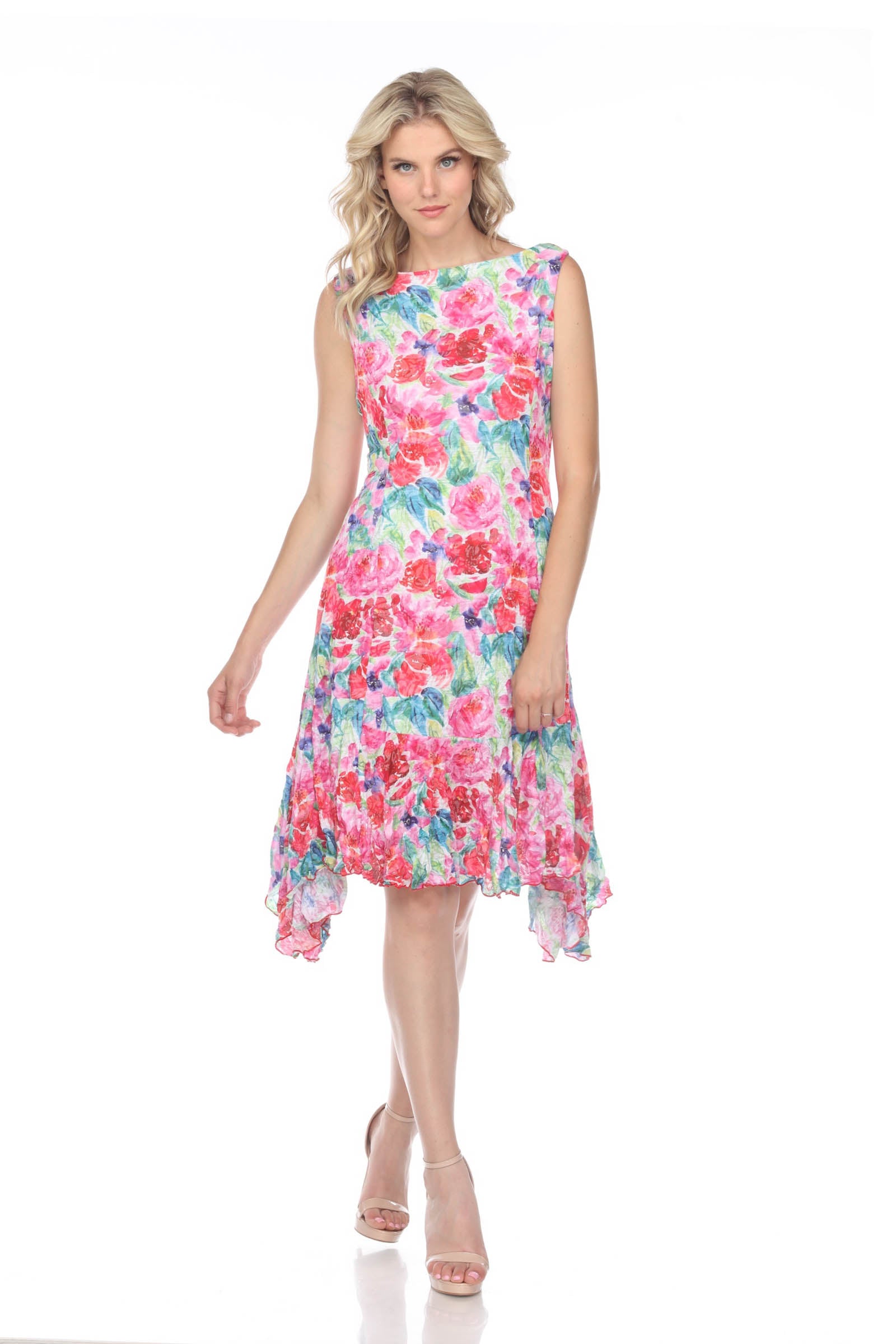 Victoria Dress - Flower Painting - CARINE