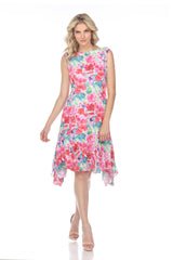 Victoria Dress - Flower Painting - CARINE