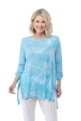 Fiona Tunic - Aqua Flow - CARINE
