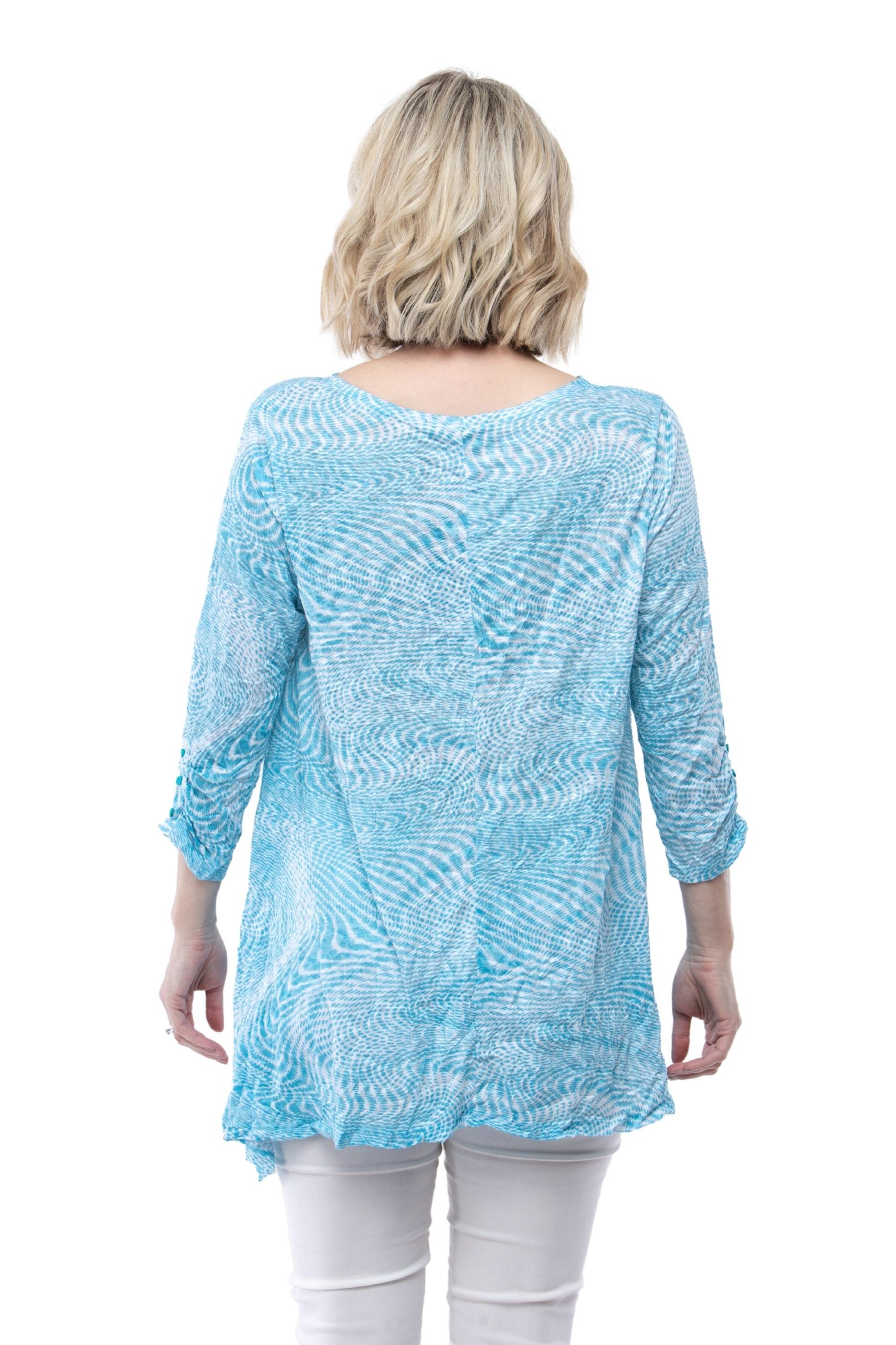 Fiona Tunic - Aqua Flow - CARINE