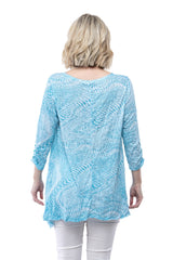 Fiona Tunic - Aqua Flow - CARINE