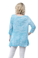 Fiona Tunic - Aqua Flow - CARINE
