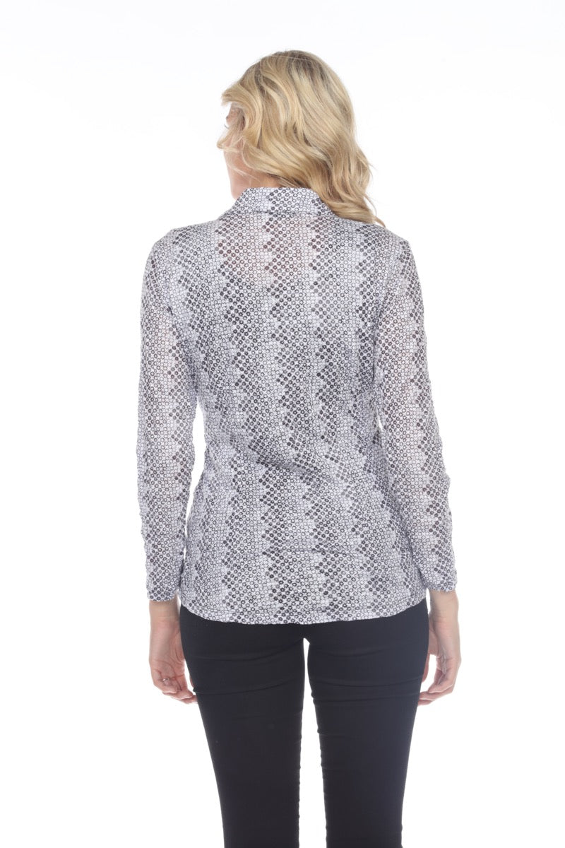Elle Cardigan - Silver Sequin - CARINE