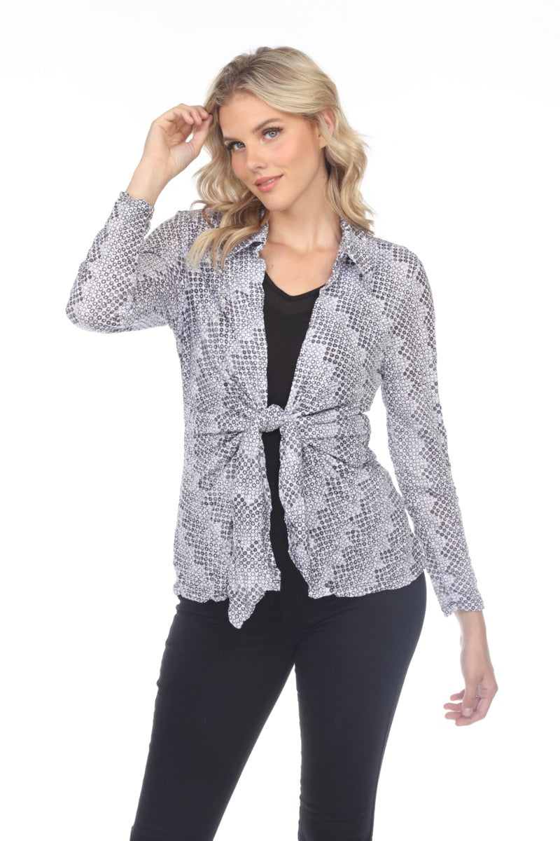 Elle Cardigan - Silver Sequin - CARINE
