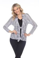 Elle Cardigan - Silver Sequin - CARINE