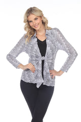 Elle Cardigan - Silver Sequin - CARINE