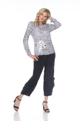 Pauline Top L/S - Cheetah Spots - CARINE