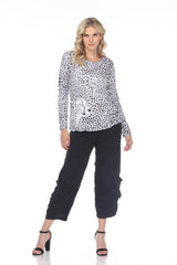 Pauline Top L/S - Cheetah Spots - CARINE
