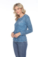 Sara Top - Blue - CARINE