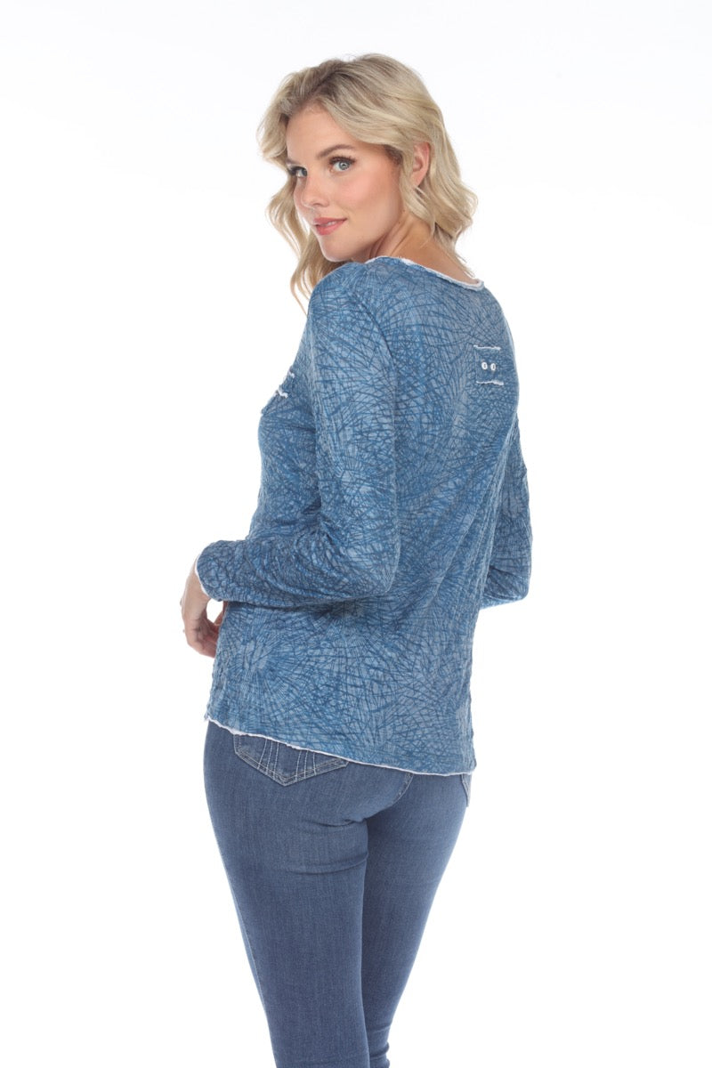 Sara Top - Blue - CARINE