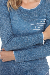 Sara Top - Blue - CARINE