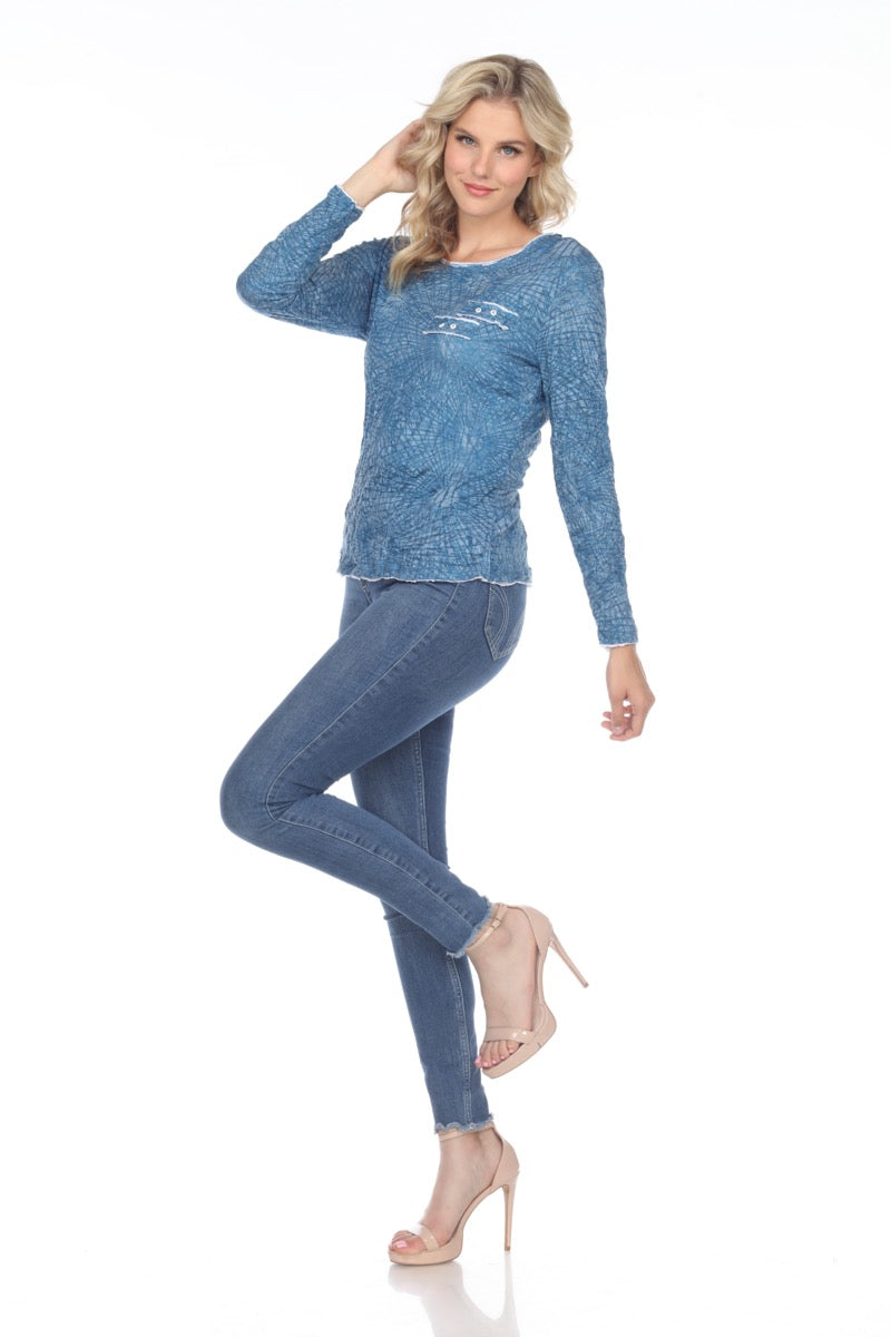 Sara Top - Blue - CARINE