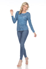 Sara Top - Blue - CARINE