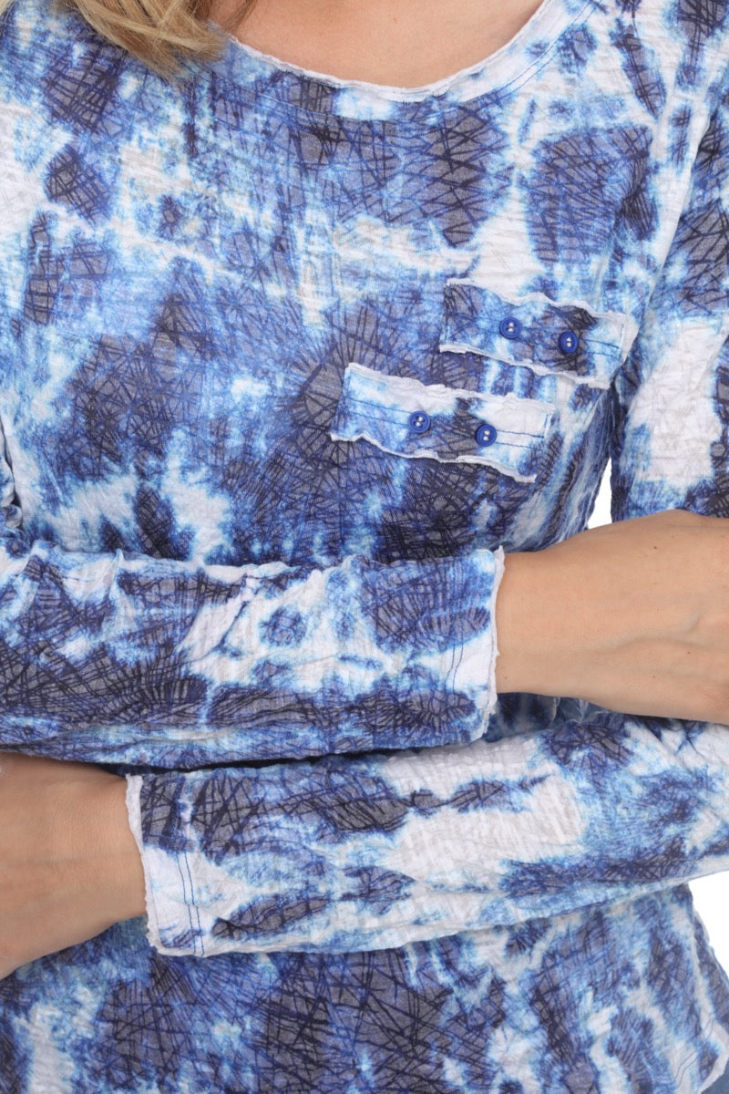 Sara Top - Denim Tie Dye - CARINE