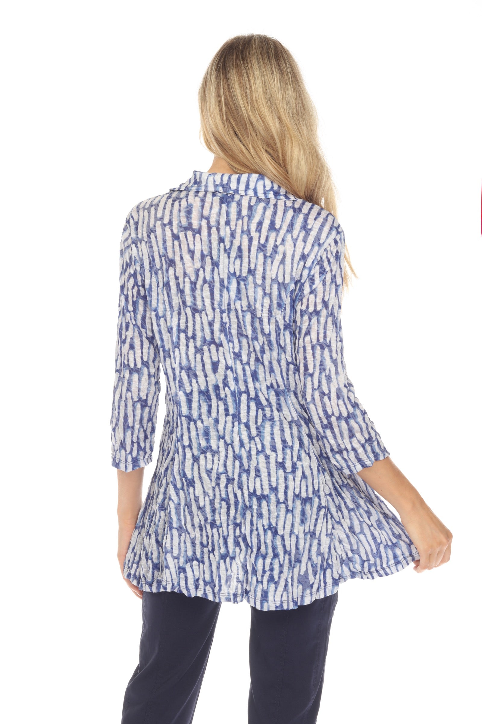 Selena Shirt - Blue Trace