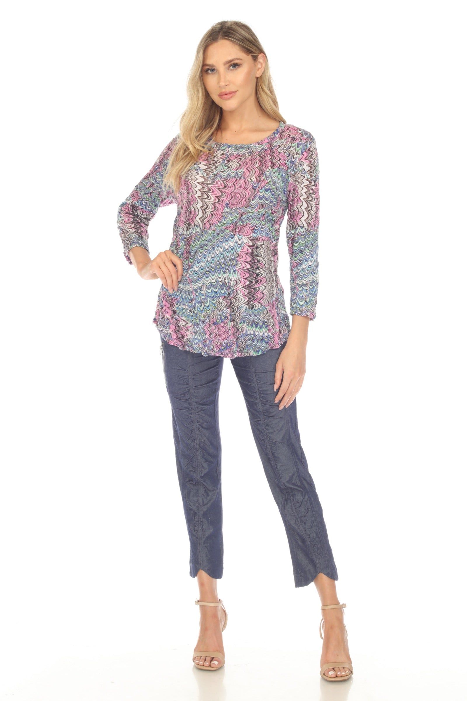 Round-Neck Top - Orchid Vibe