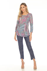 Round-Neck Top - Orchid Vibe