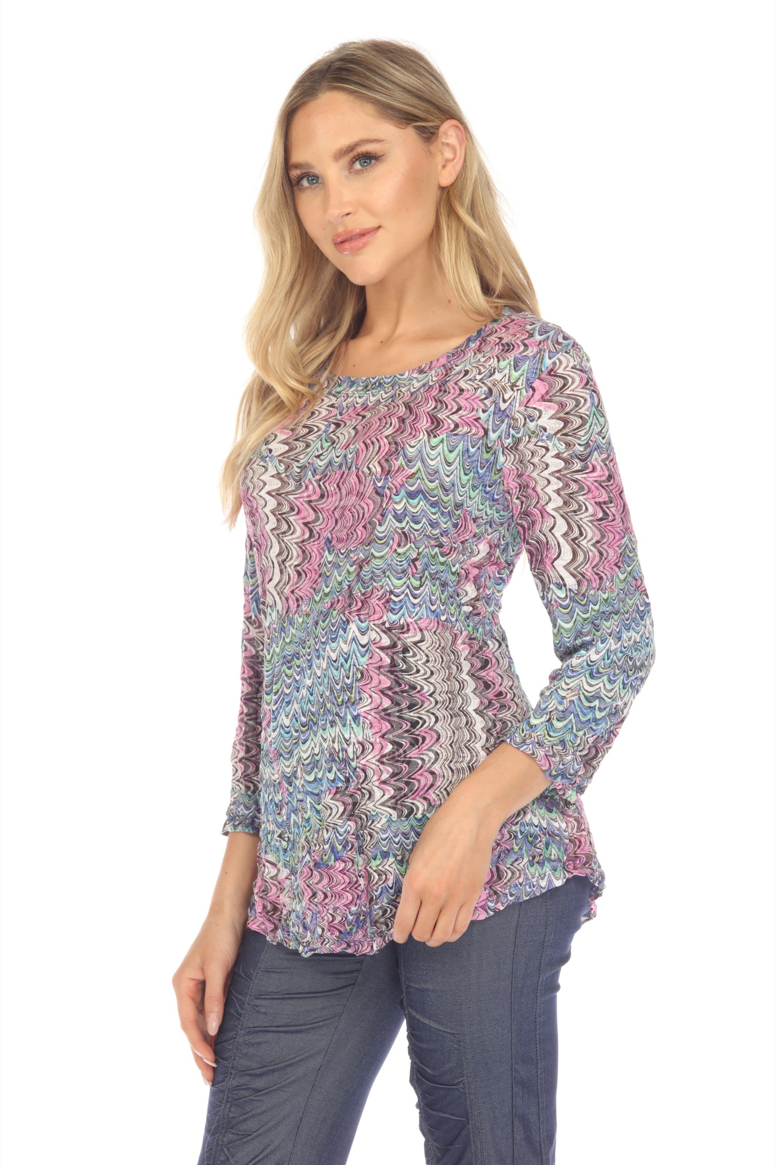 Round-Neck Top - Orchid Vibe