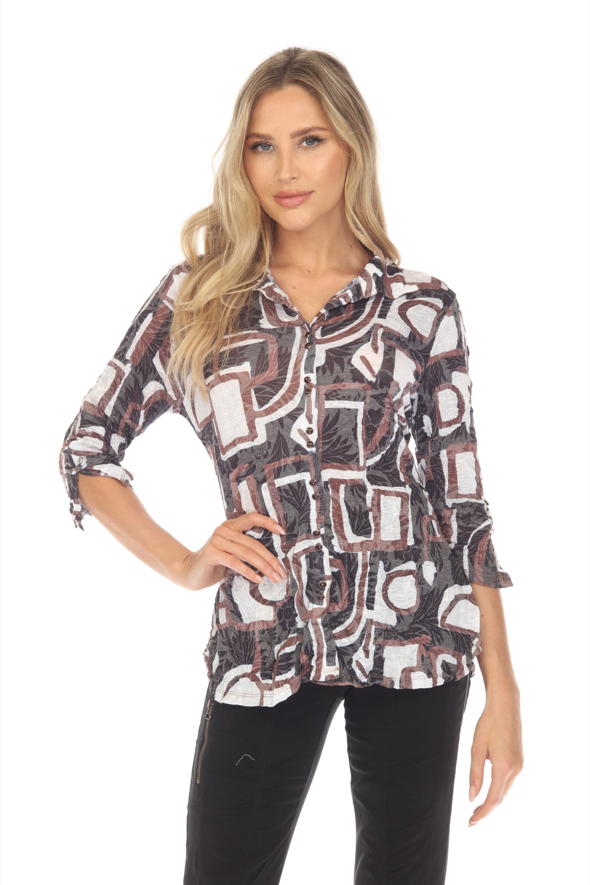 Sabrina Shirt - Mocha Muse
