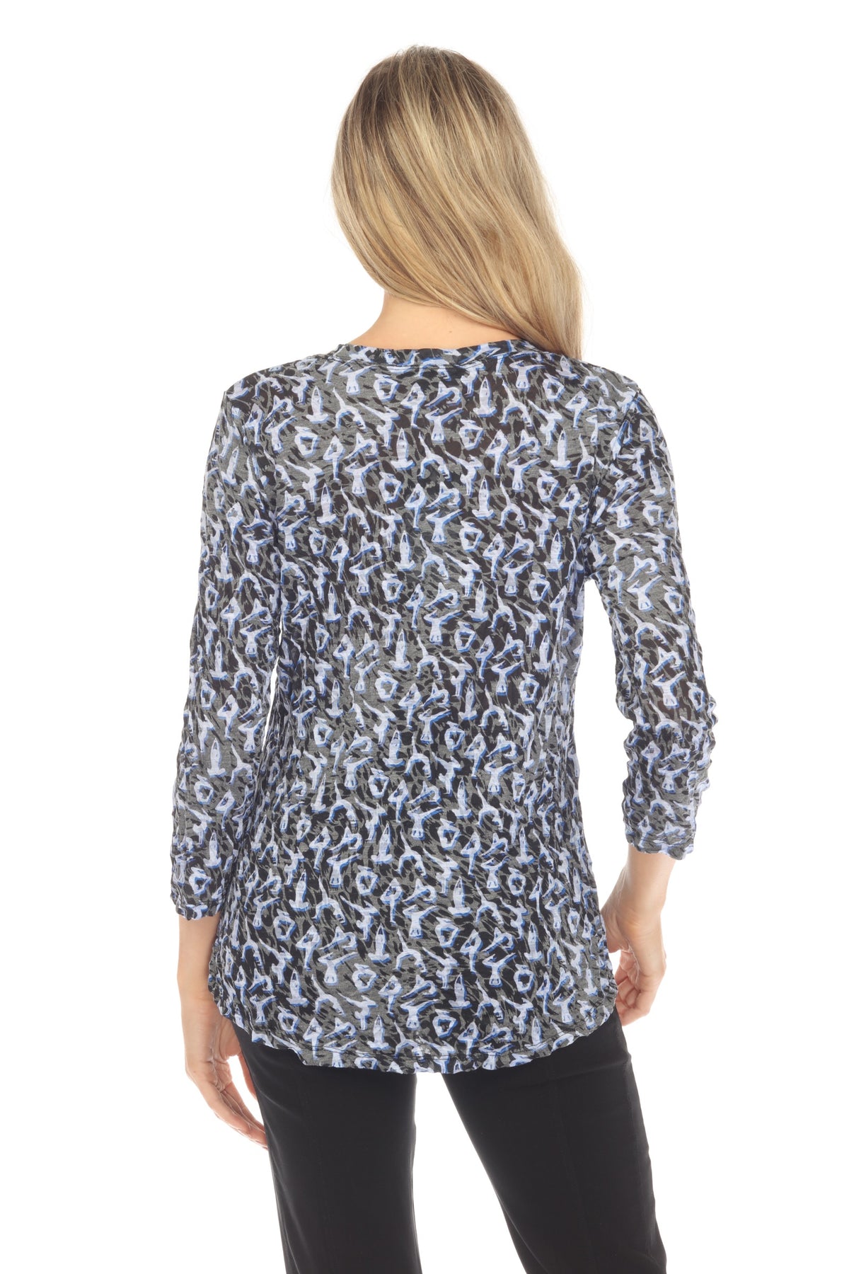 Round-Neck Top - Midnight Yoga - CARINE