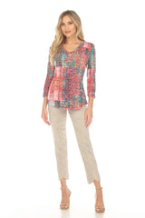 V-Neck Top - Verdant Weave