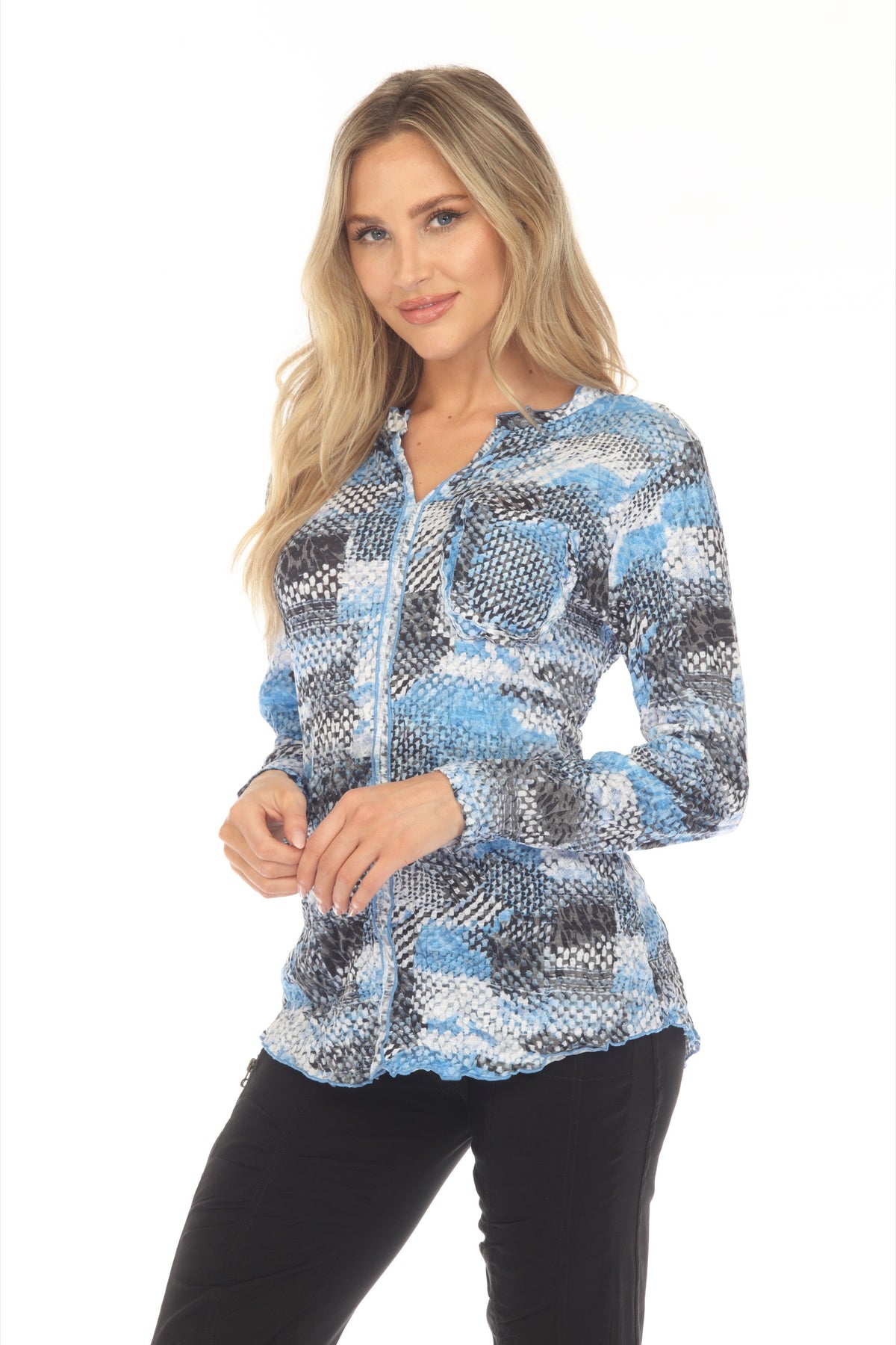Pamela Top - Skyward Check - CARINE