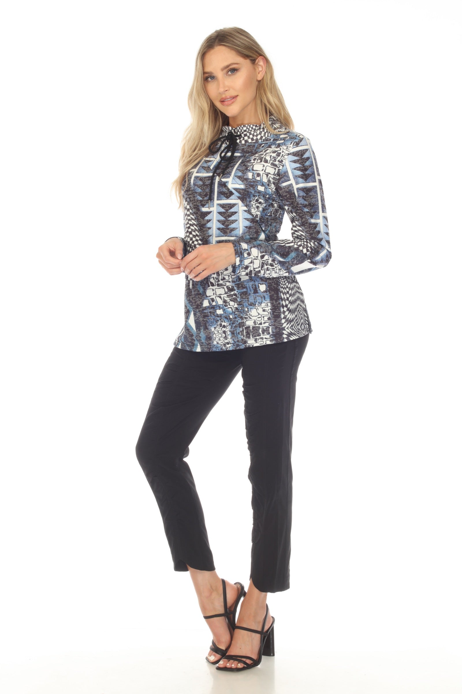 Jillian Pullover - Blue Mix