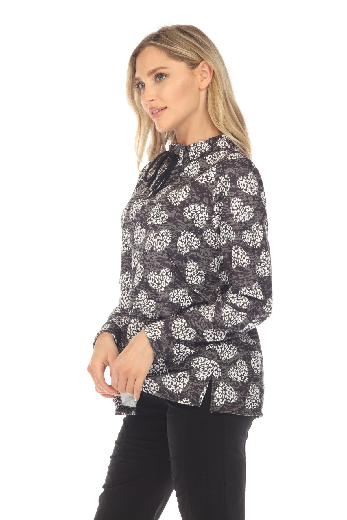Jillian Pullover - Stamped Hearts - CARINE
