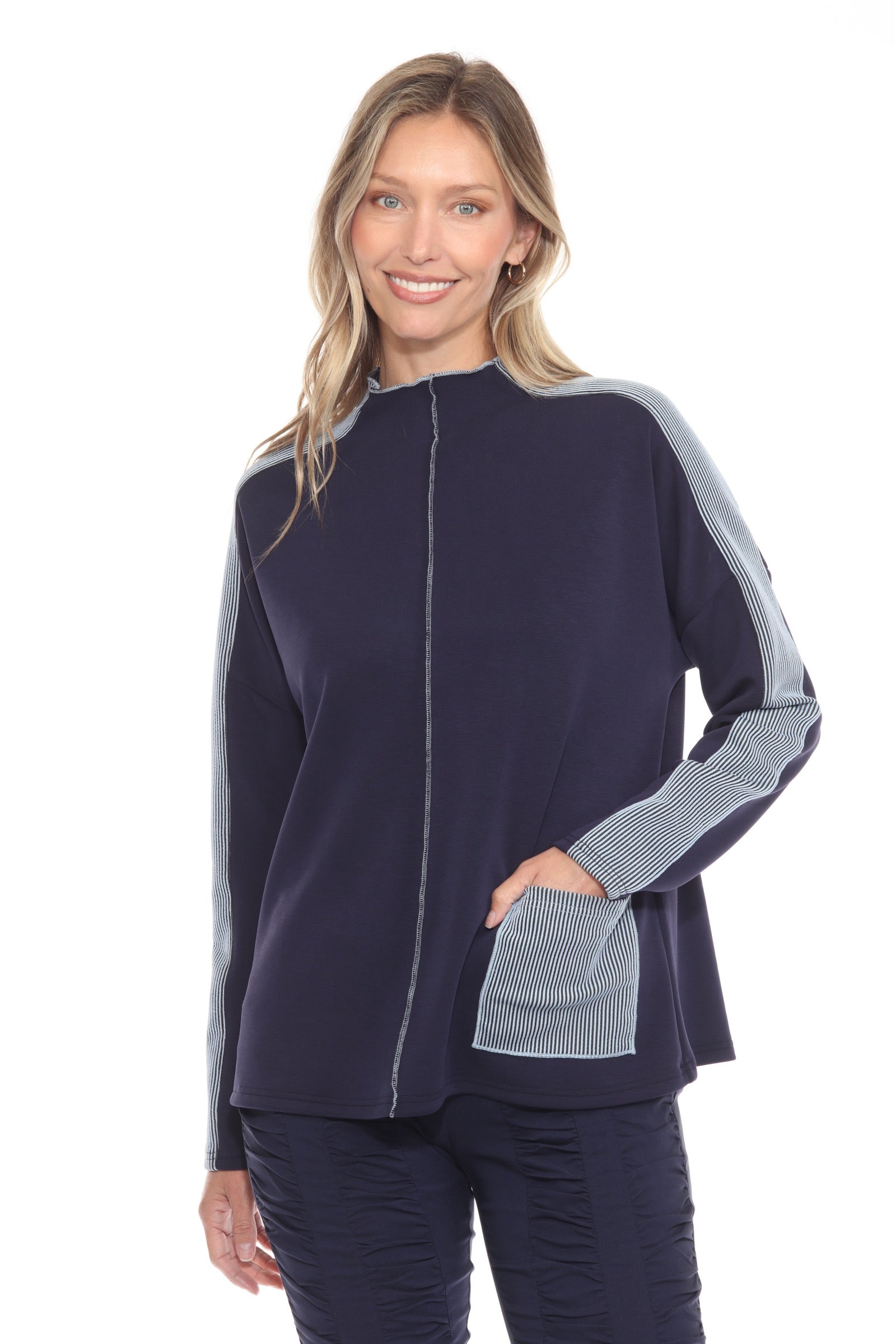 Rib Trim 1pkt Pullover